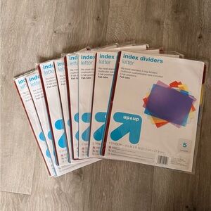 Up & Up Index Dividers with Tabs